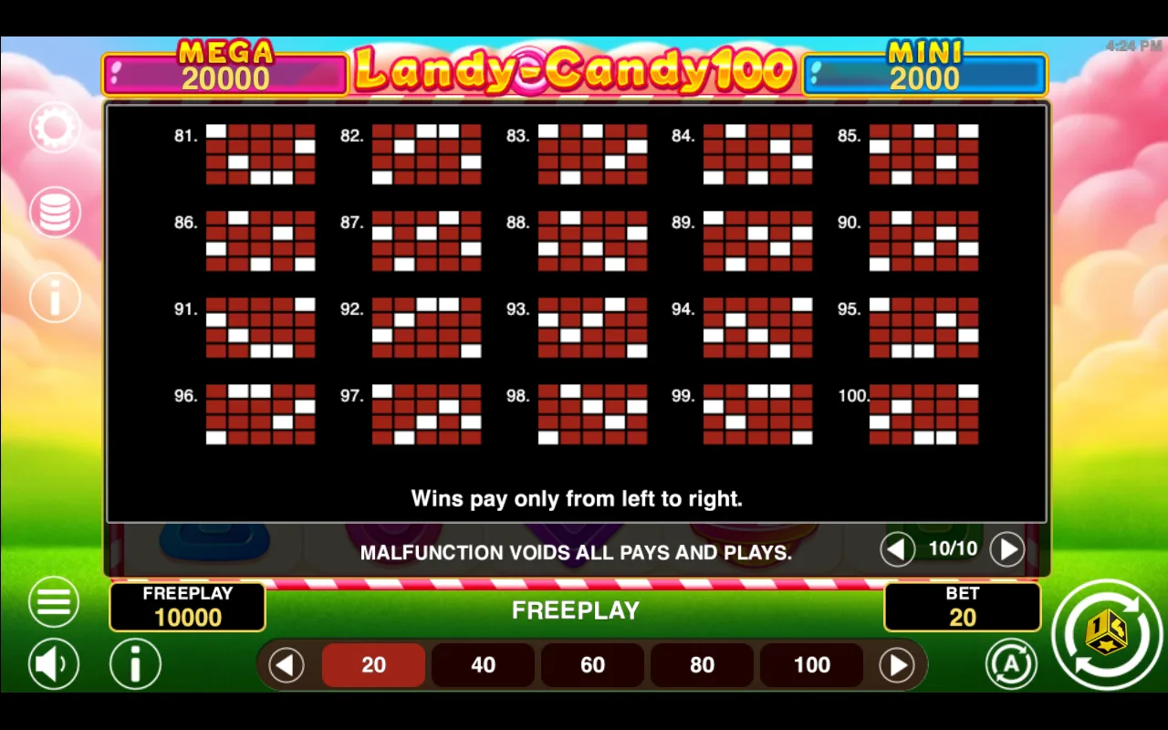 Game rules, page 9 — Landy Candy 100