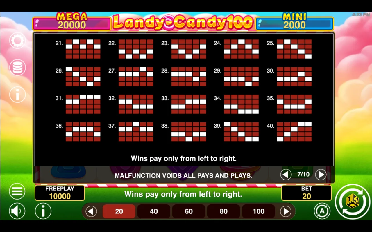 Game rules, page 6 — Landy Candy 100