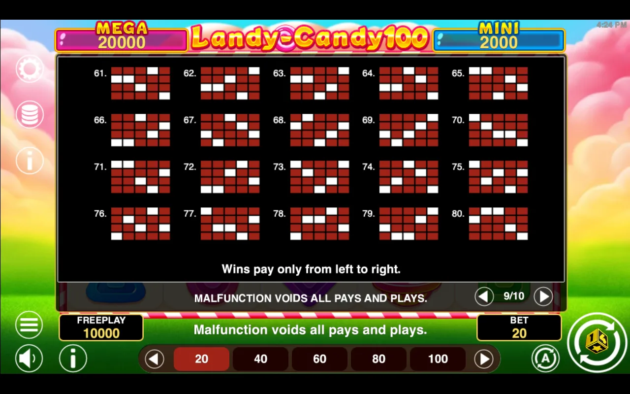 Game rules, page 8 — Landy Candy 100