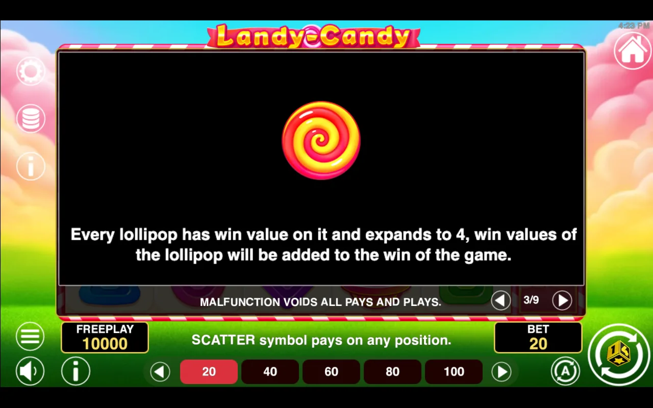 Game rules, page 3 — Landy Candy