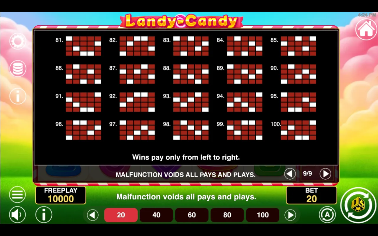 Game rules, page 9 — Landy Candy