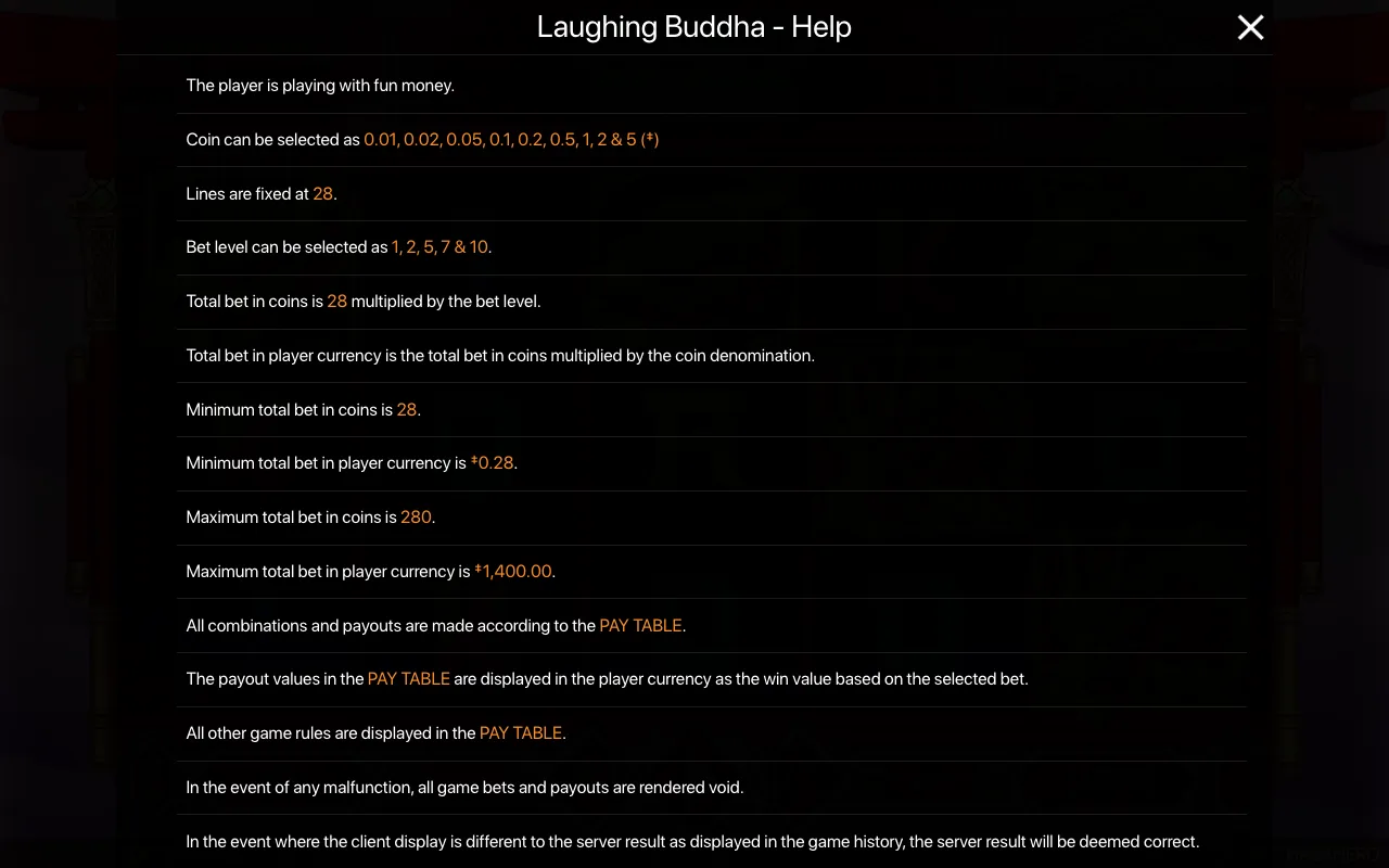 Spielregeln, Seite 1 — Laughing Buddha