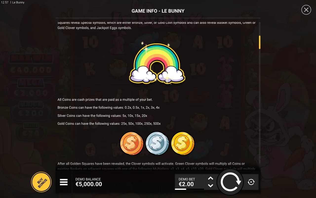 Game rules, page 2 — Le Bunny