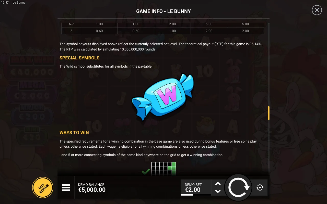 Special symbols — Le Bunny