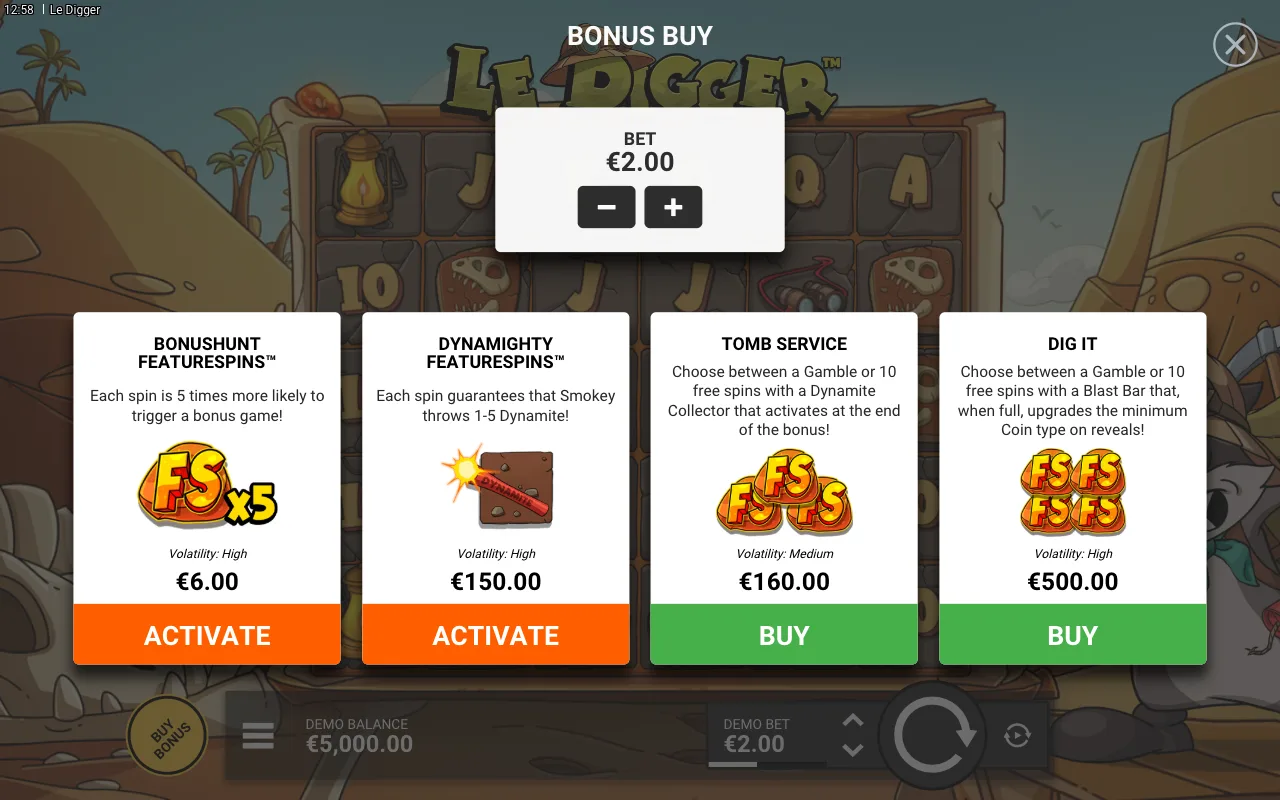 Buying the feature — Le Digger
