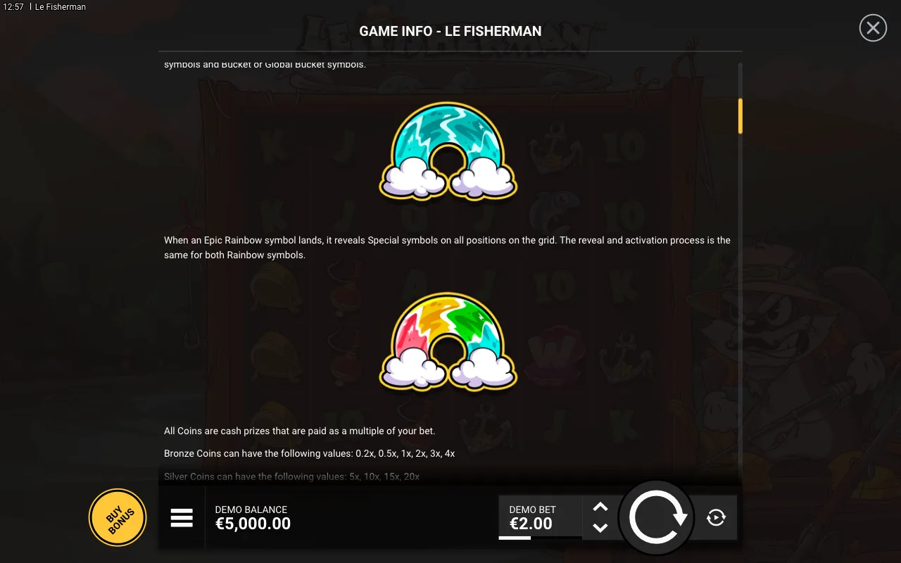 Game rules, page 2 — Le Fisherman