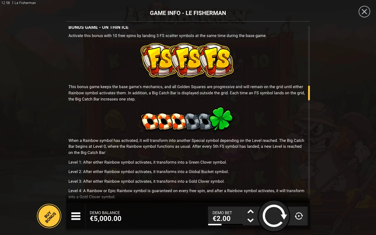 Game rules, page 5 — Le Fisherman