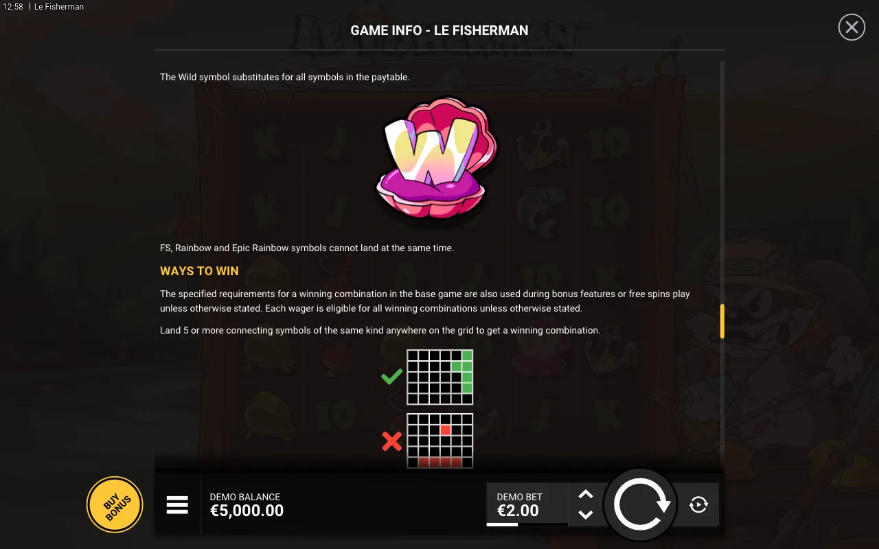 Game rules, page 8 — Le Fisherman