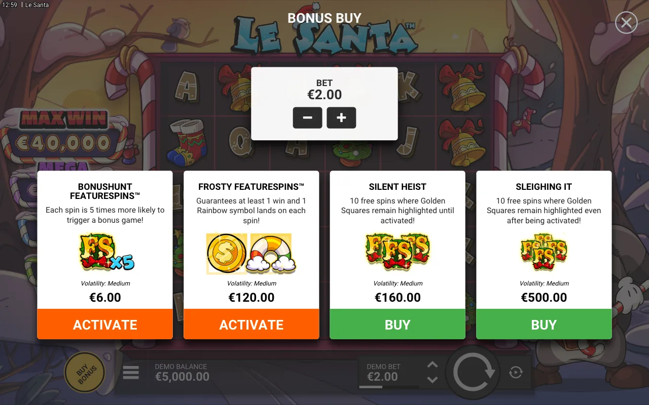 Buying the feature — Le Santa
