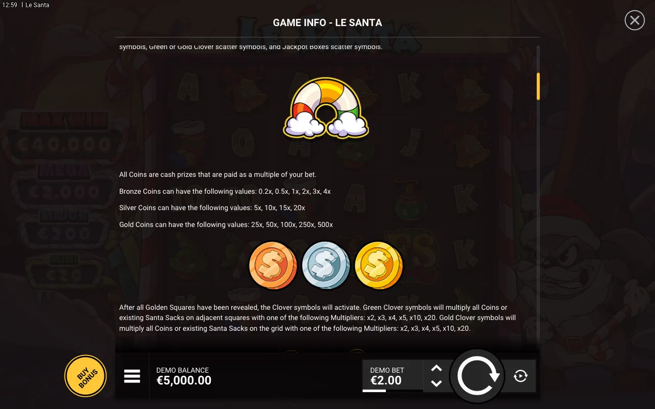 Game rules, page 2 — Le Santa