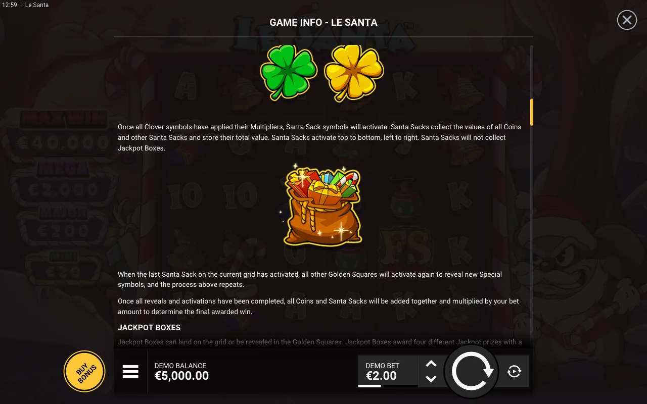 Game rules, page 3 — Le Santa