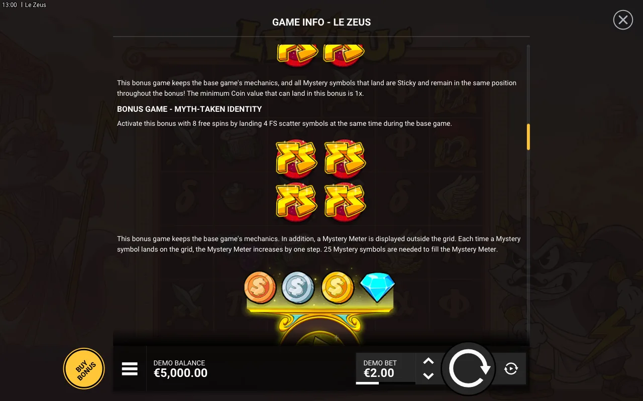 Game rules, page 4 — Le Zeus