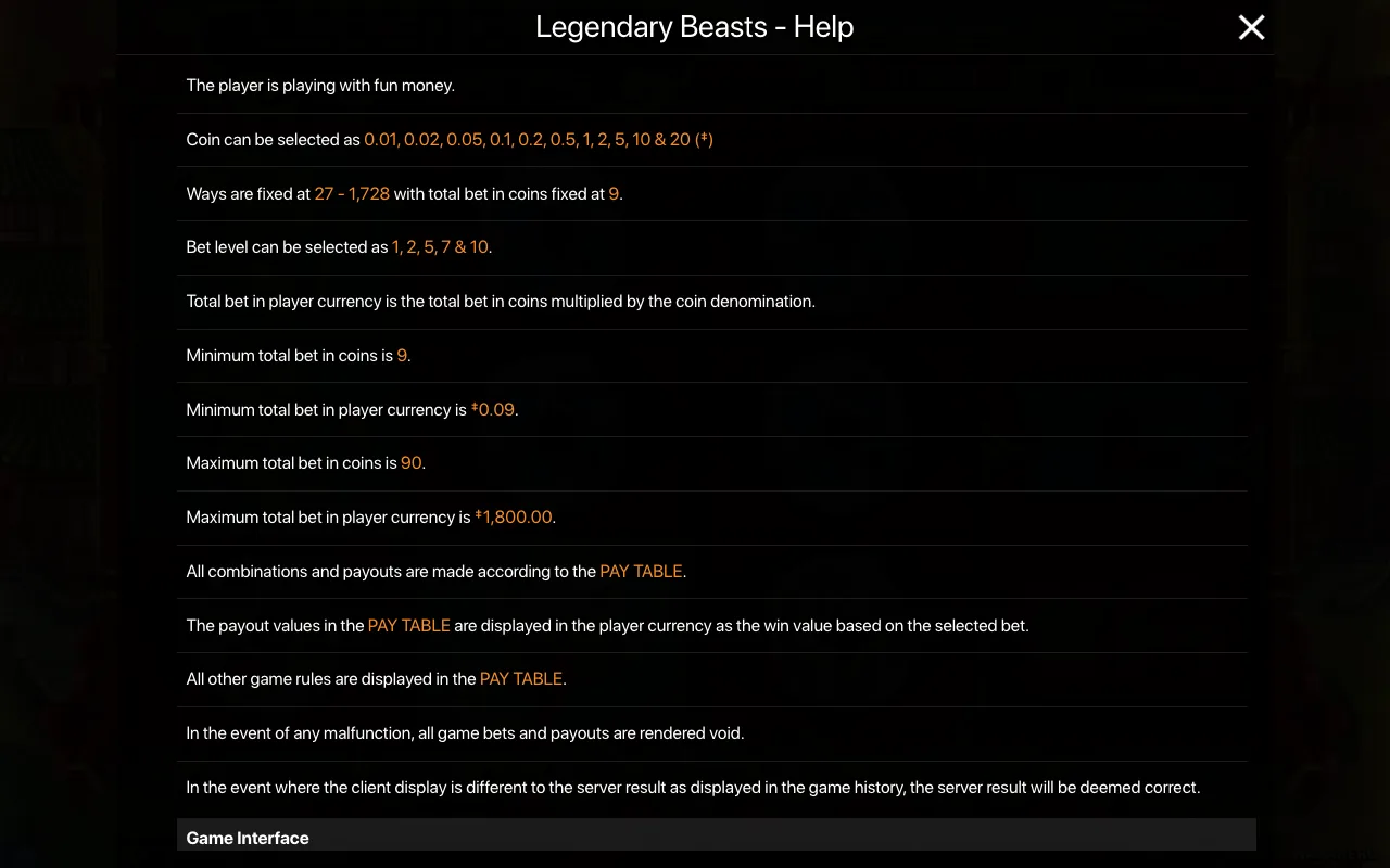 Spielregeln, Seite 1 — Legendary Beasts