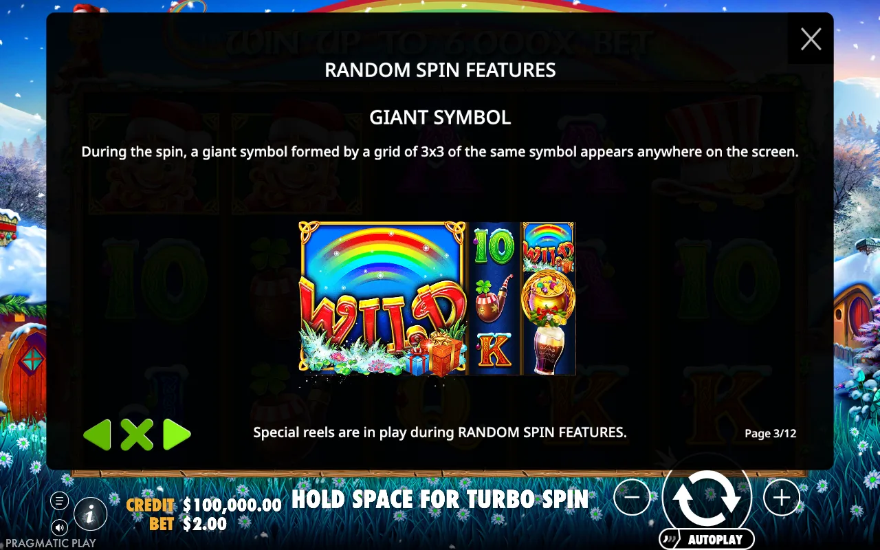 Random spin features — Leprechaun Carol