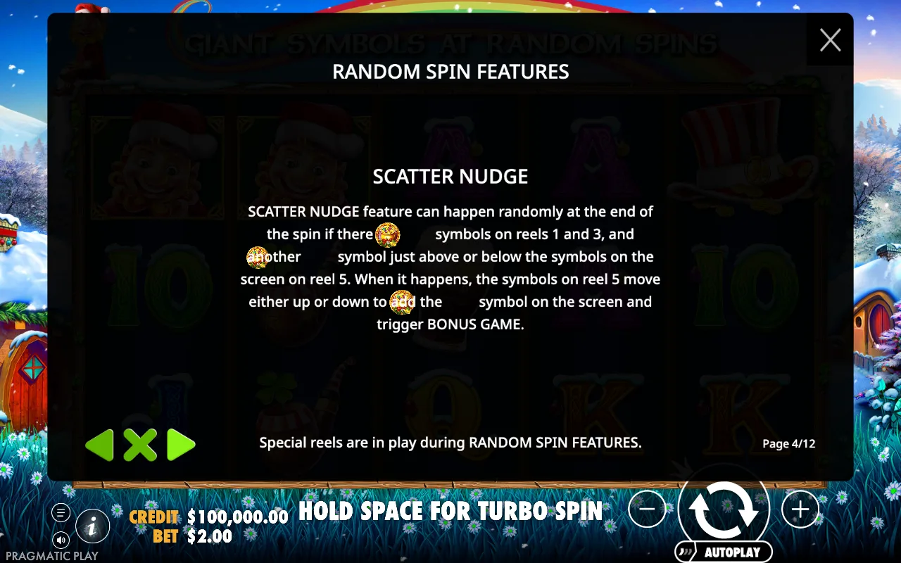 Random spin features — Leprechaun Carol