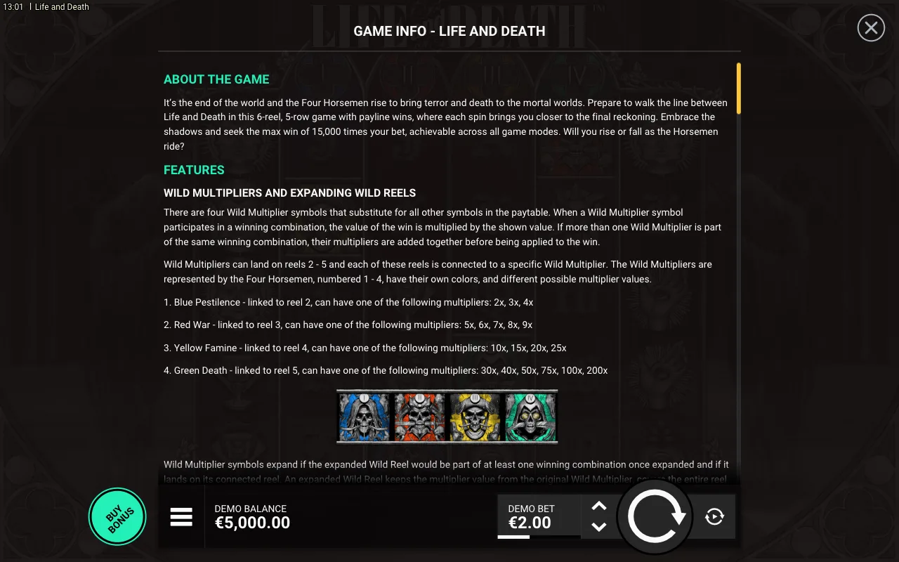 Features — Life and Death
