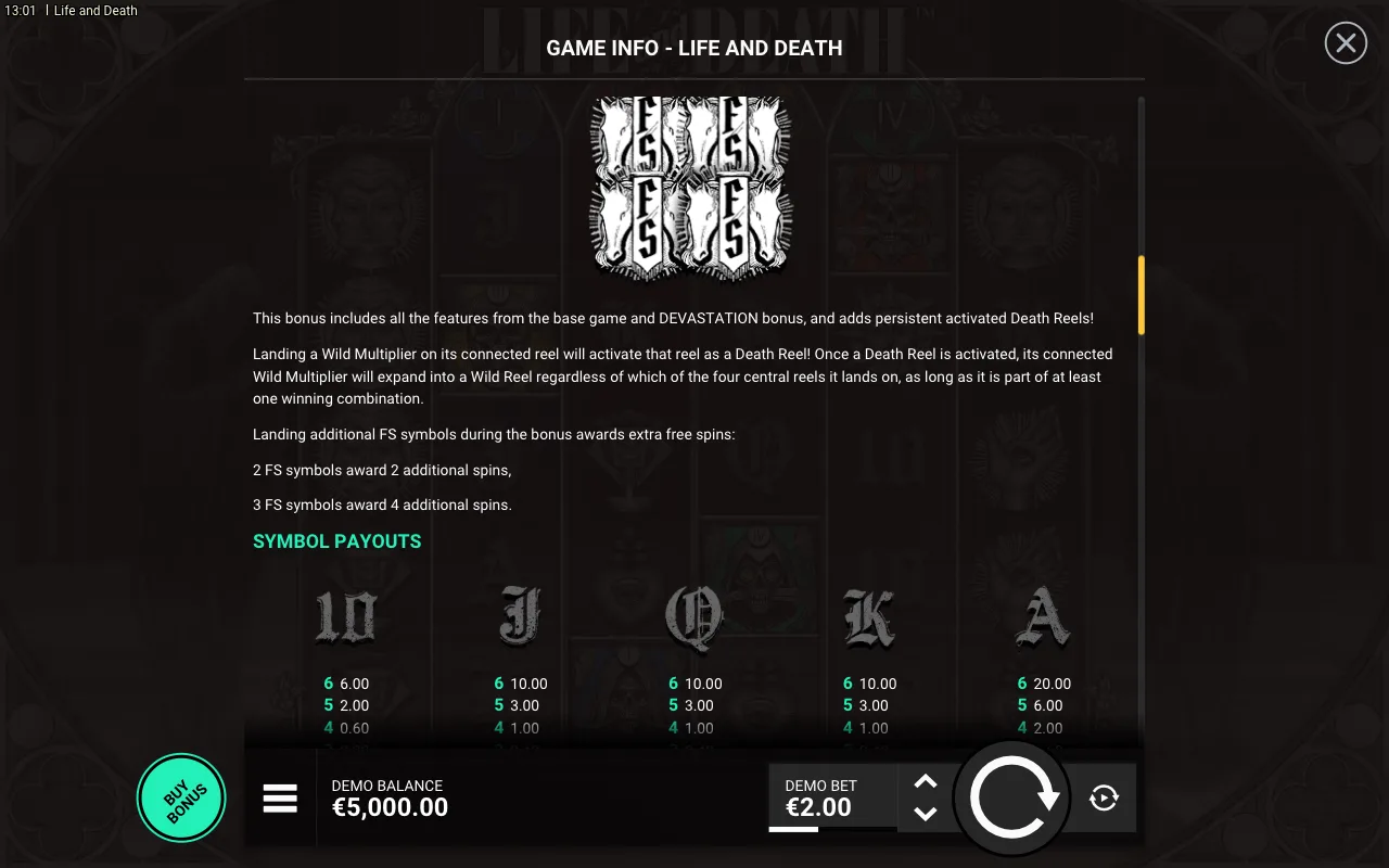 Game rules, page 3 — Life and Death
