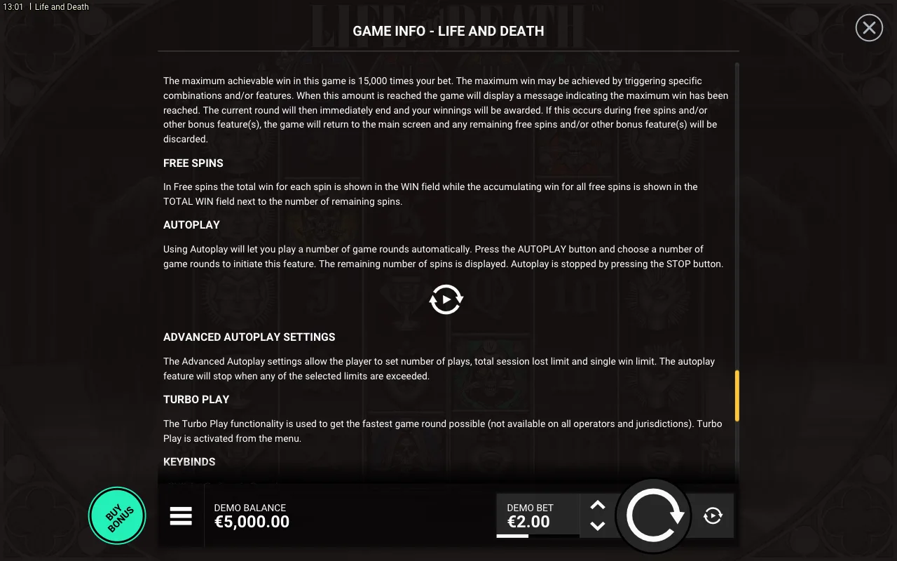 Game rules, page 7 — Life and Death