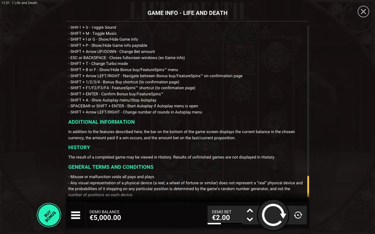 Game rules, page 8 — Life and Death
