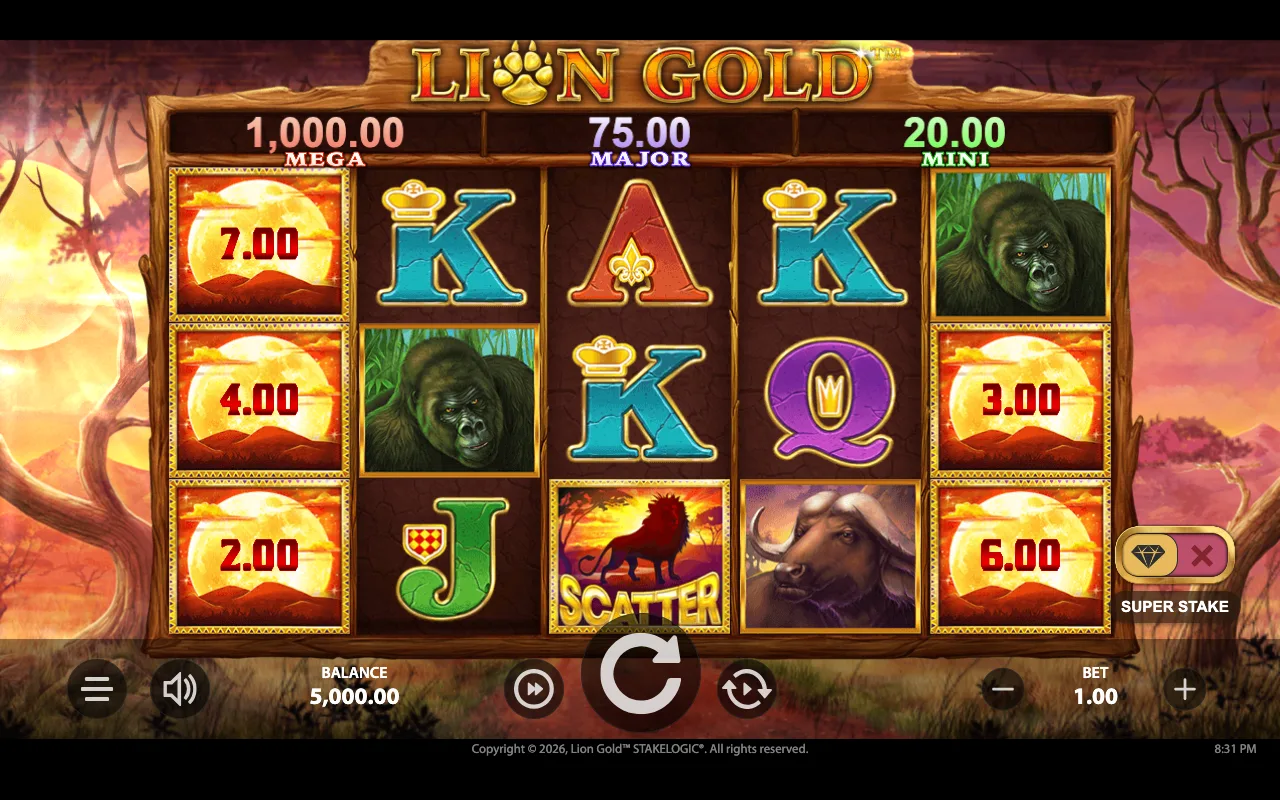 The base game — Lion Gold