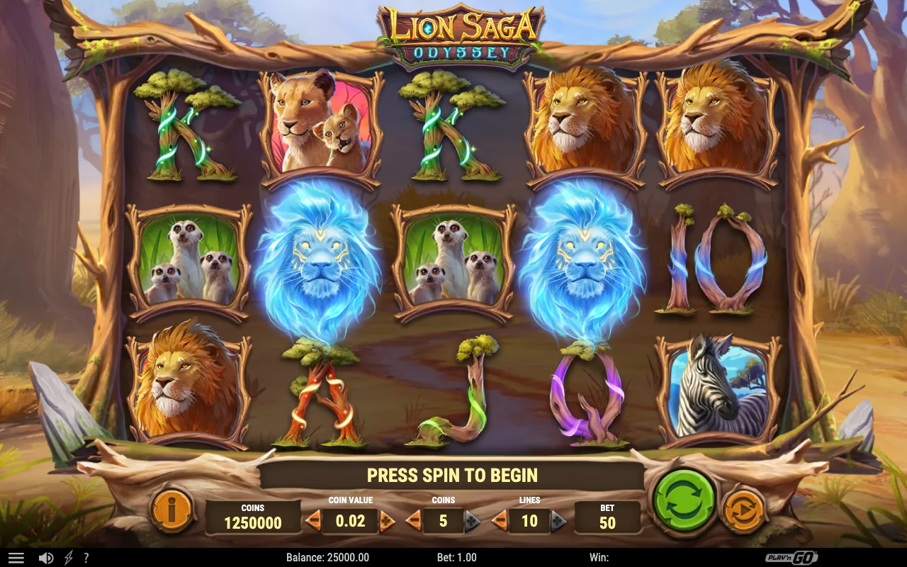 The base game — Lion Saga Odyssey