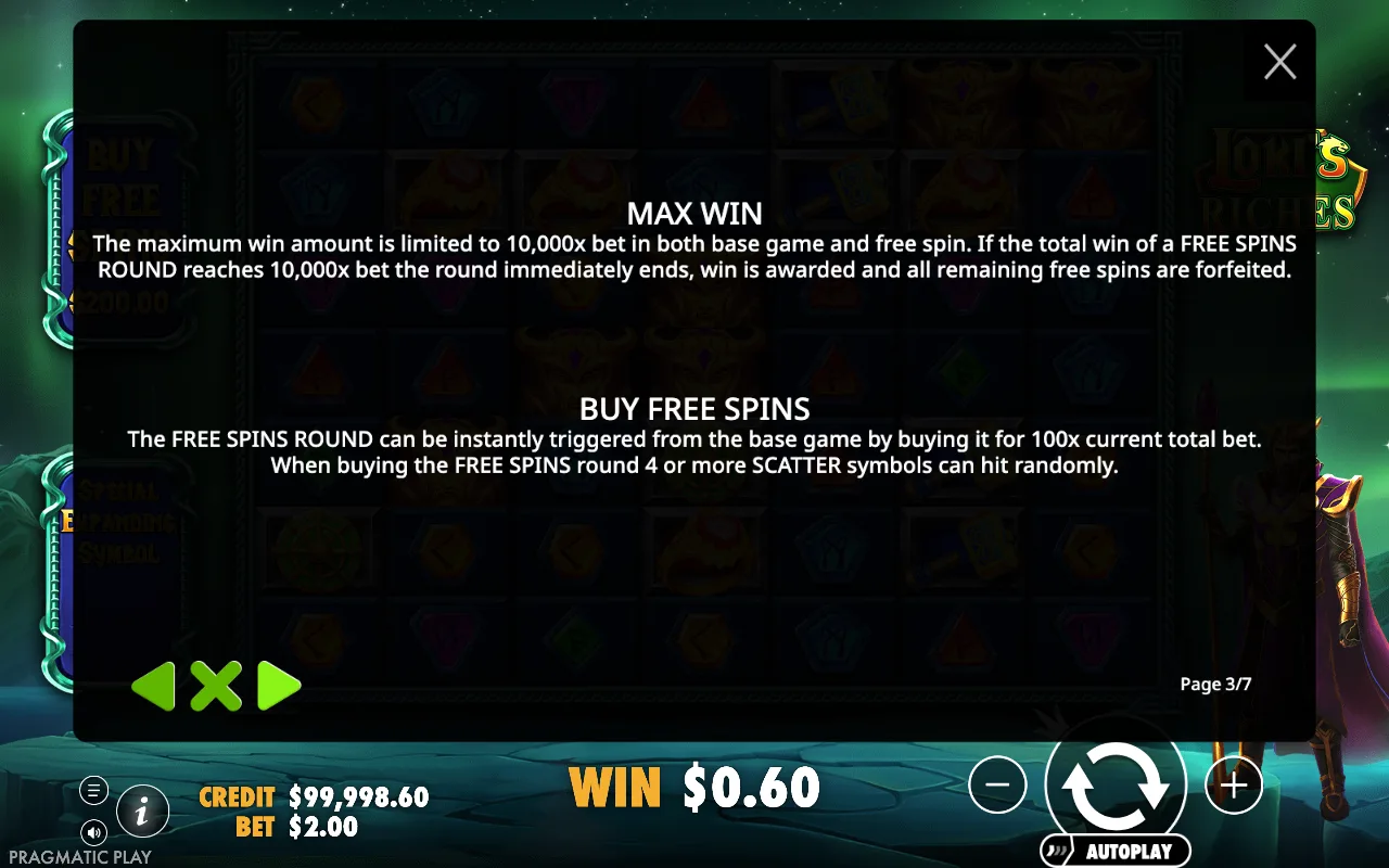 Max win — Loki's Riches