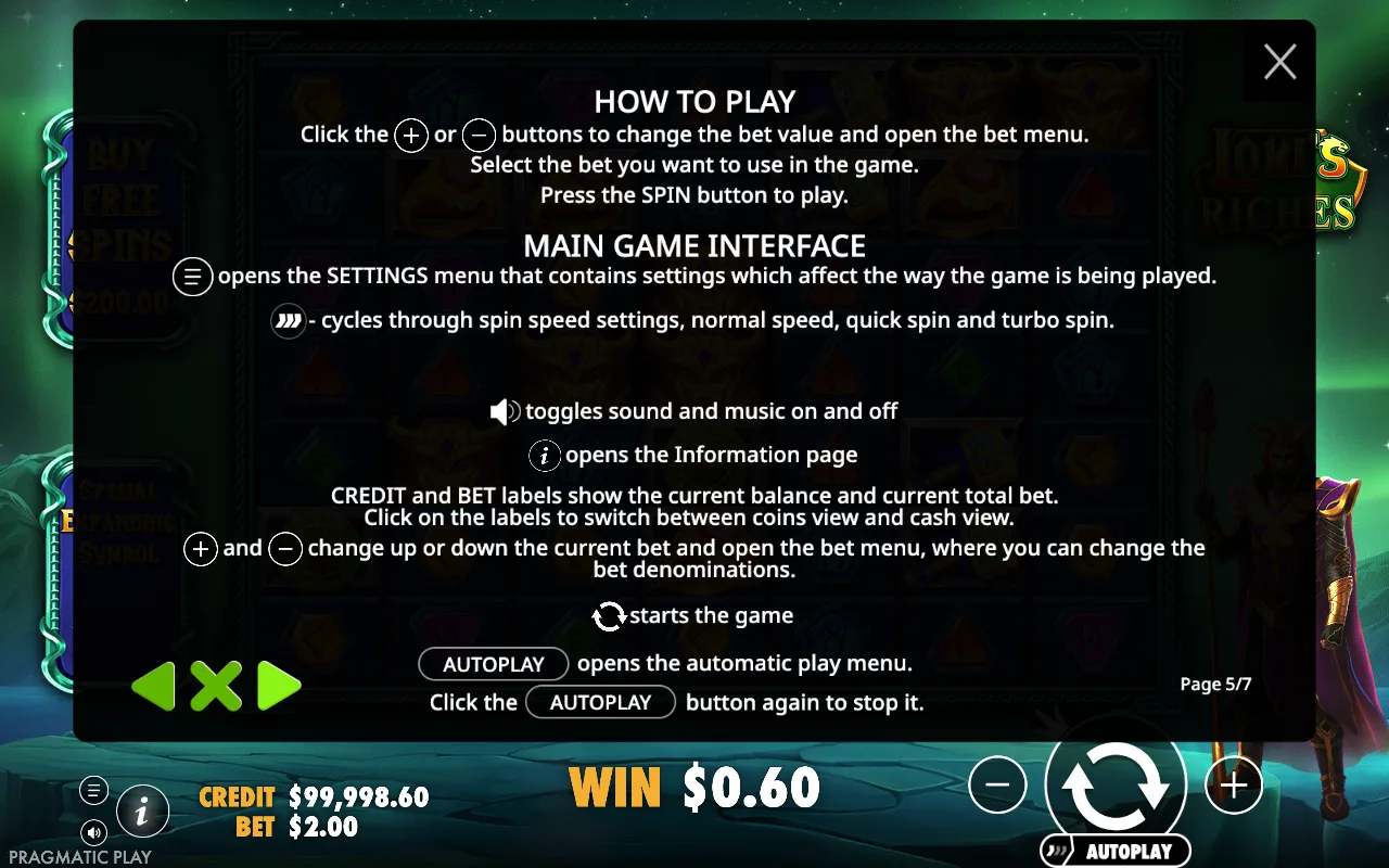 How to play — Loki's Riches