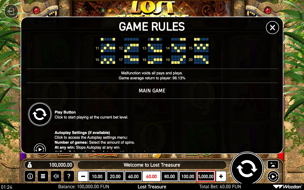 Game rules, page 4 — Lost Treasure
