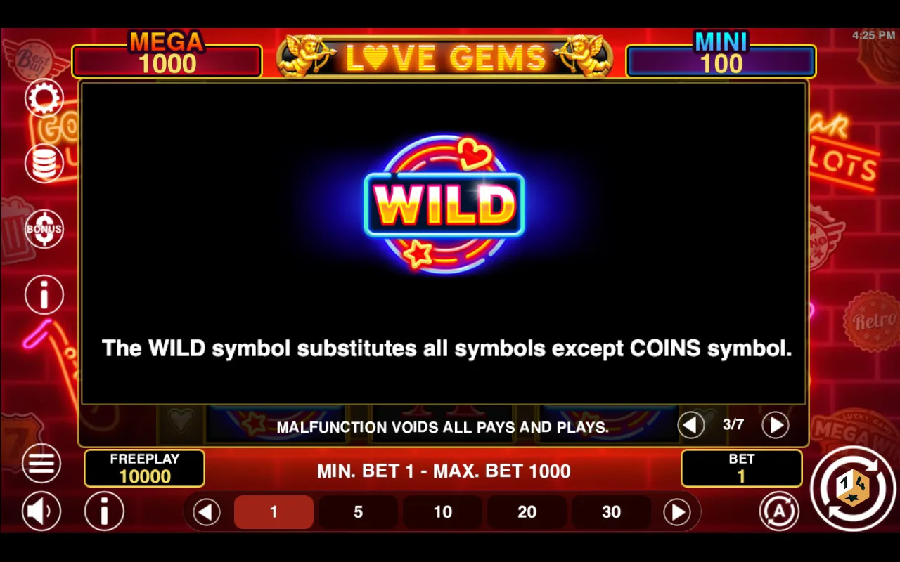 Game rules, page 3 — Love Gems Hold And Win