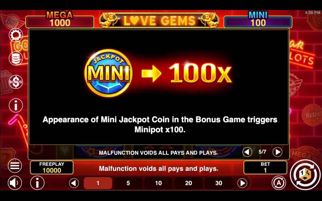 Game rules, page 5 — Love Gems Hold And Win