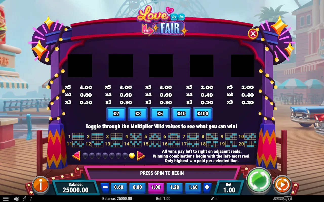 Game rules, page 4 — Love is in the Fair