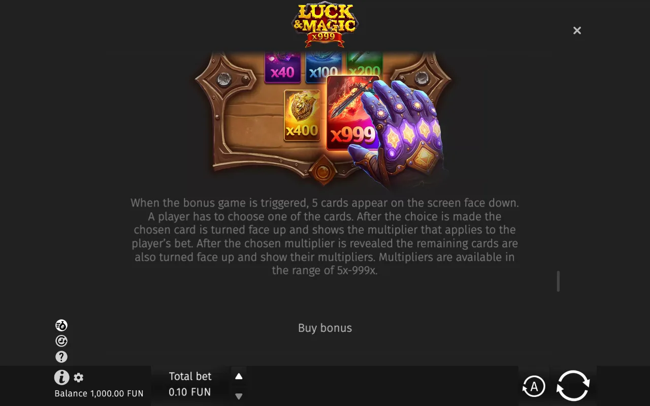 Game rules, page 4 — Luck & Magic