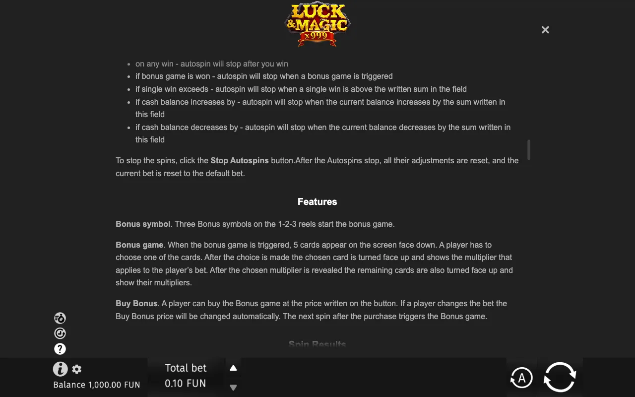 Game rules, page 7 — Luck & Magic