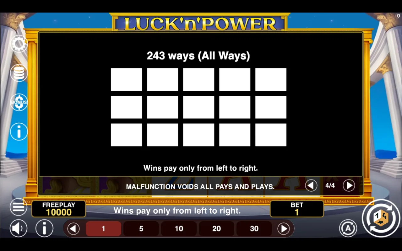 Game rules, page 4 — Lucknpower