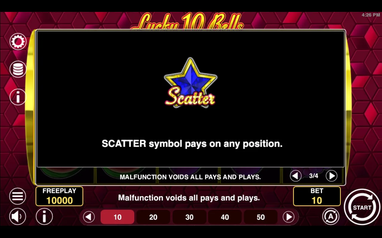Game rules, page 3 — Lucky 10 Bells