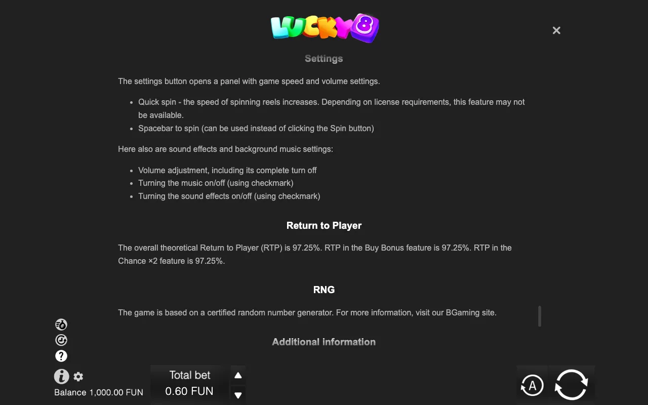 Game rules, page 10 — Lucky 8 Merge Up