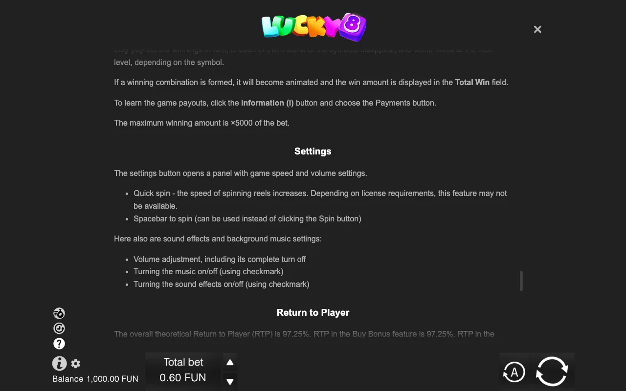 Game rules, page 9 — Lucky 8 Merge Up