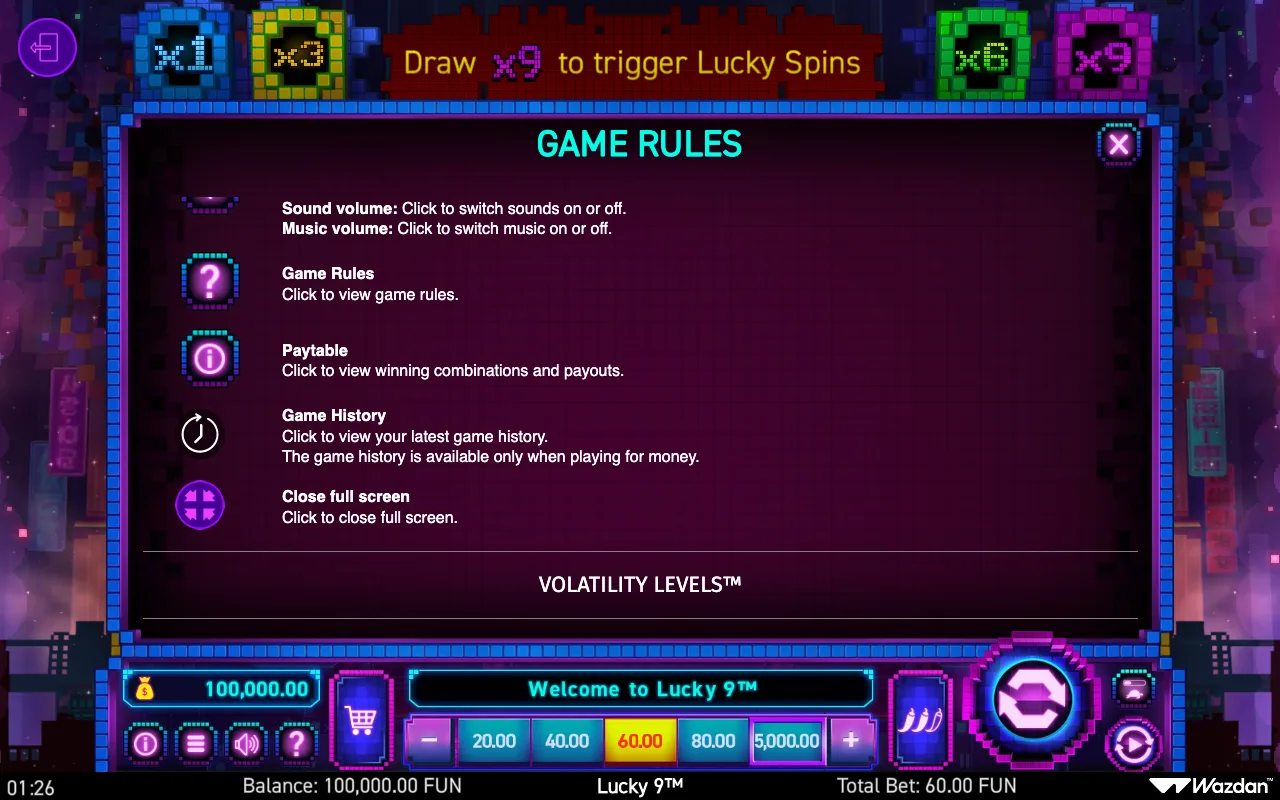 Game rules, page 10 — Lucky 9