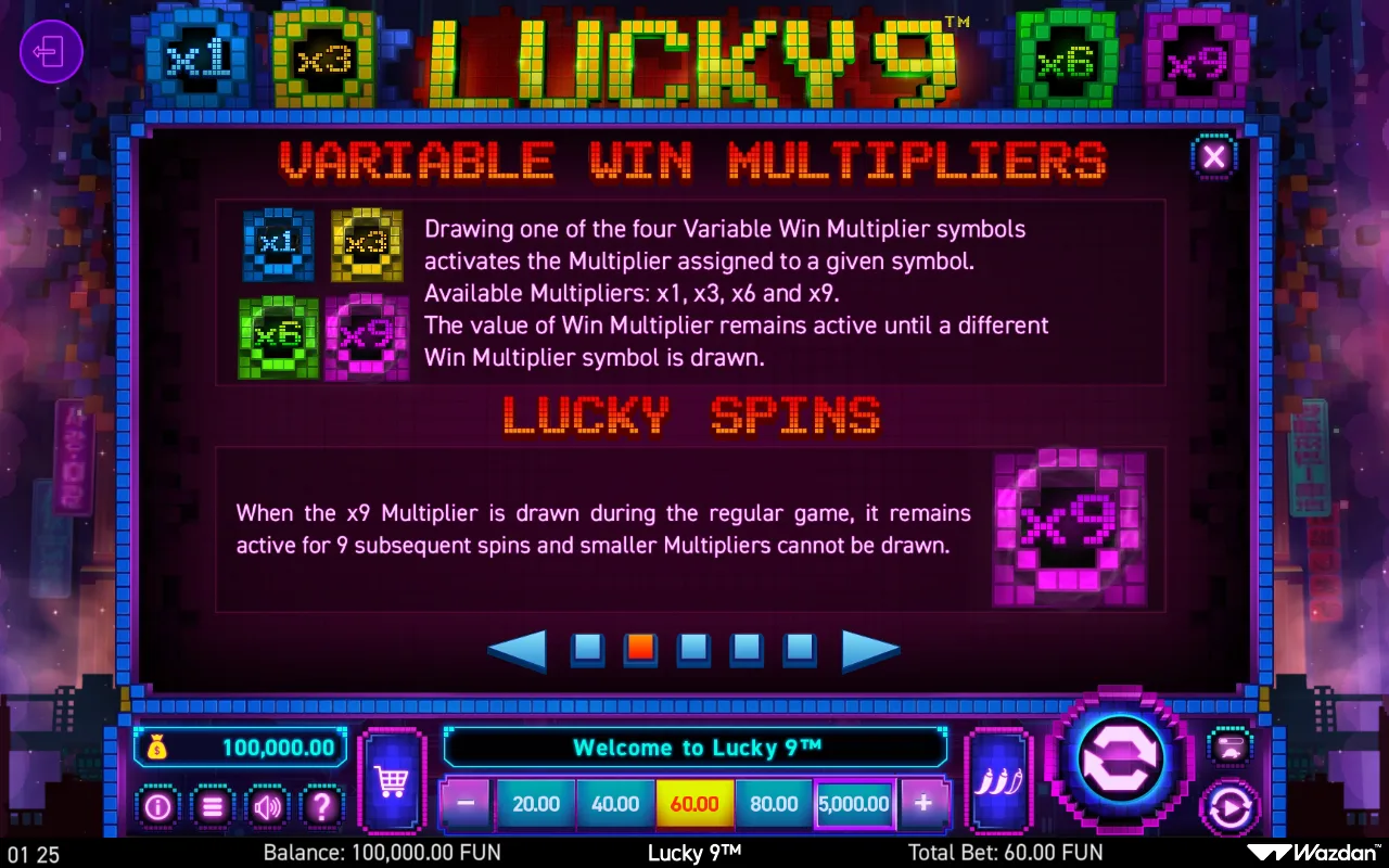 Game rules, page 2 — Lucky 9