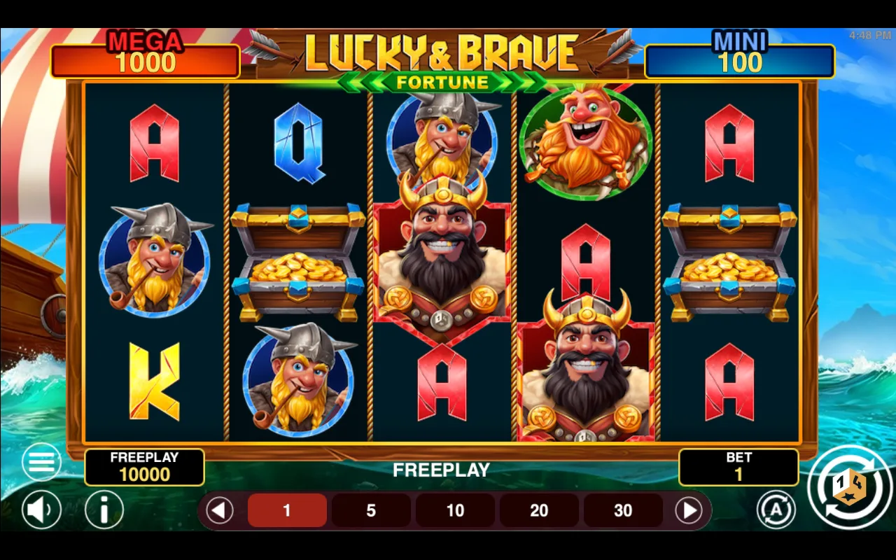 The base game — Lucky And Brave Fortune