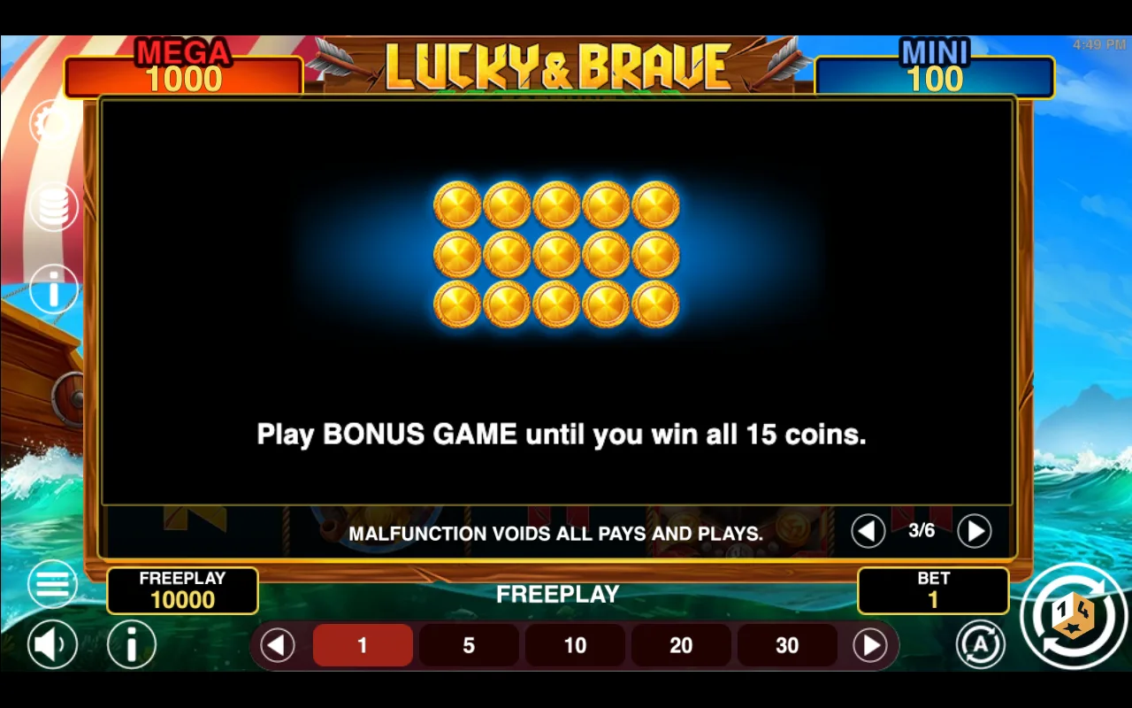 Game rules, page 3 — Lucky And Brave Fortune