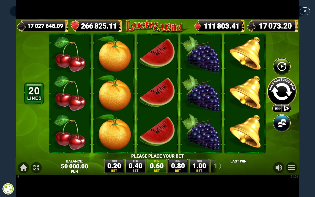 The base game — Lucky And Wild