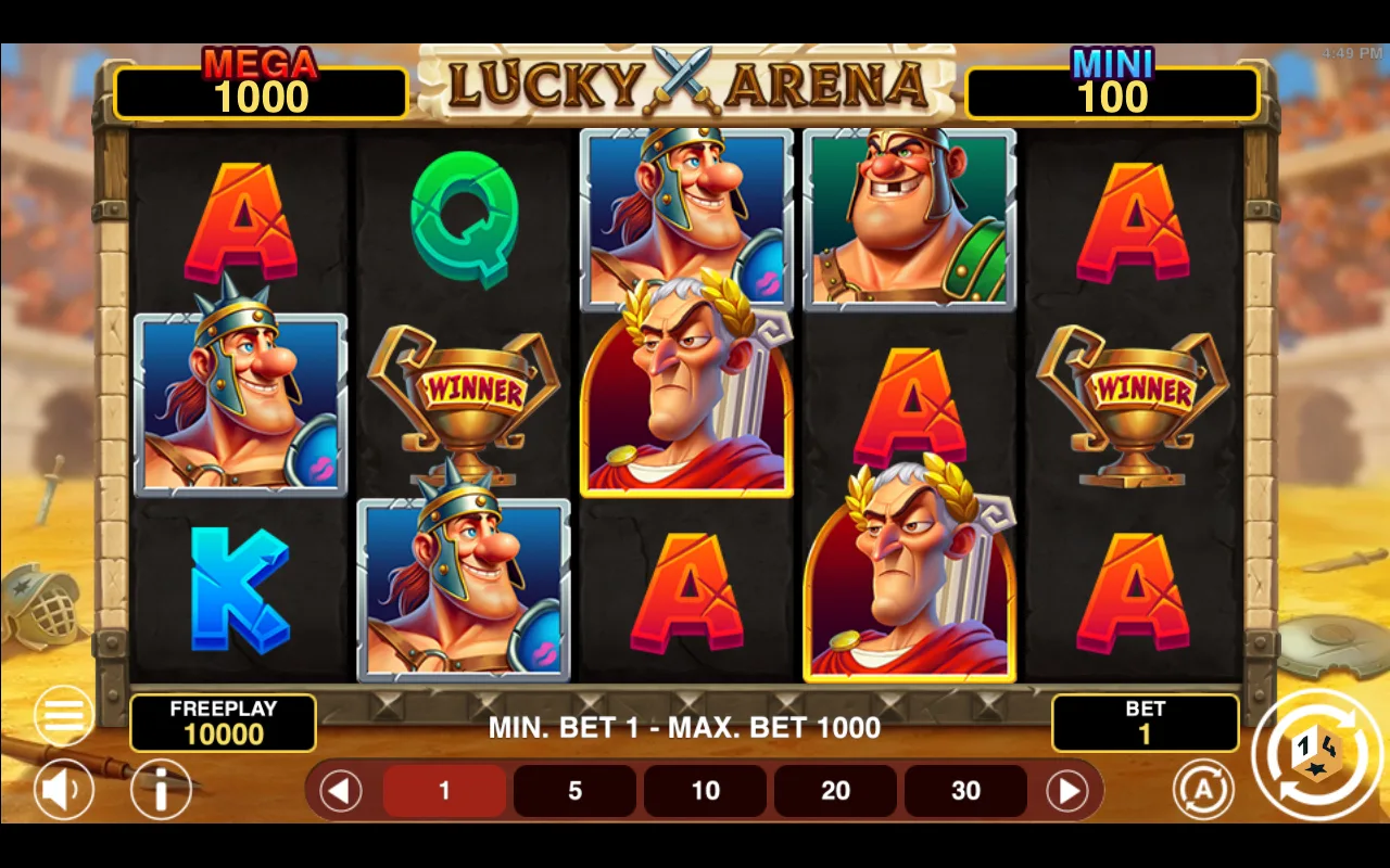 The base game — Lucky Arena Hold And Win