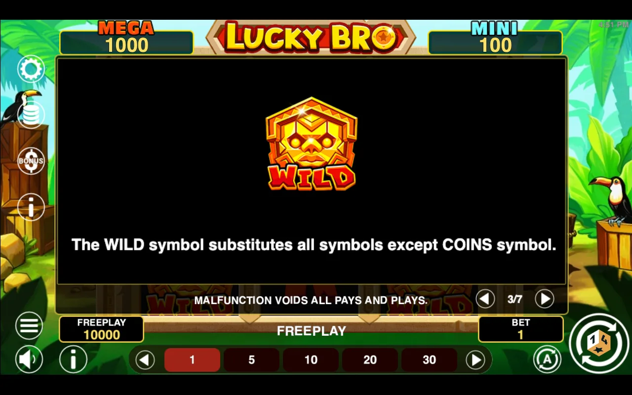 Game rules, page 3 — Lucky Bro Hold And Win