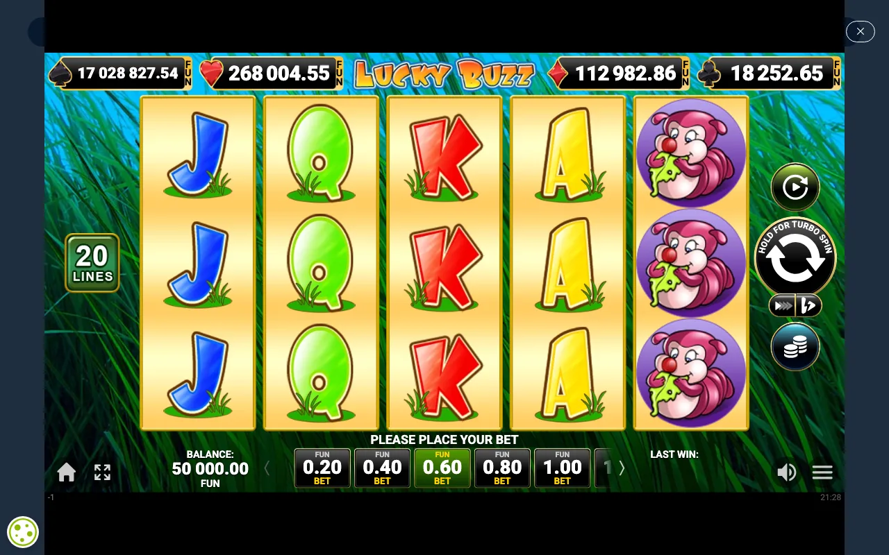 The base game — Lucky Buzz