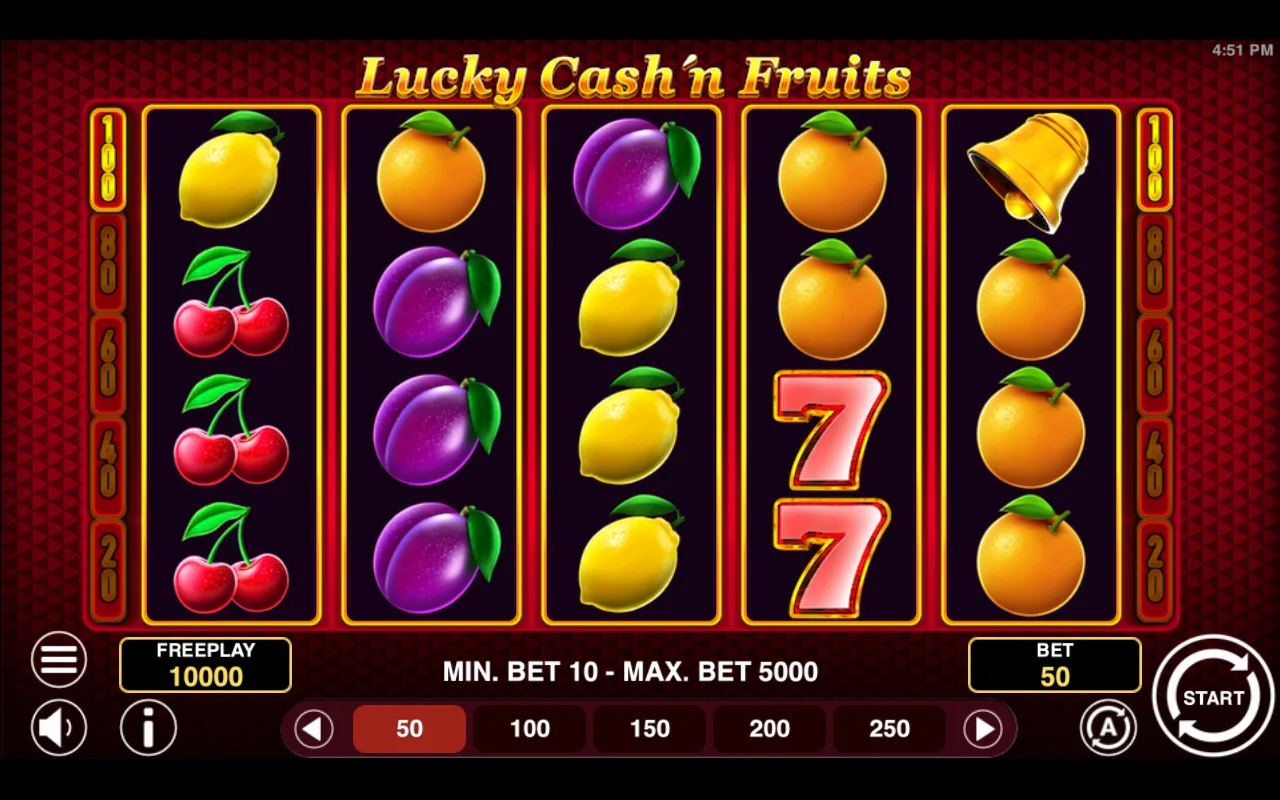 The base game — Lucky Cashn Fruits