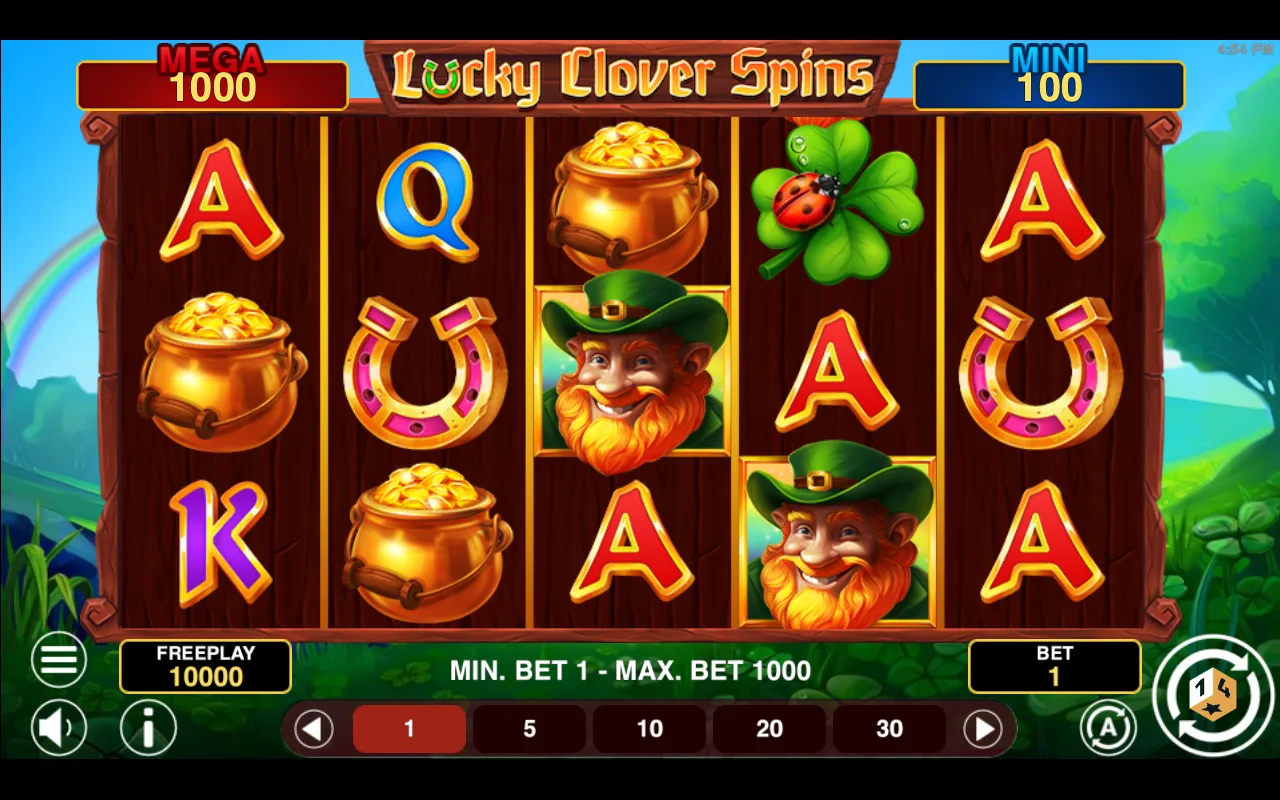 The base game — Lucky Clover Spins