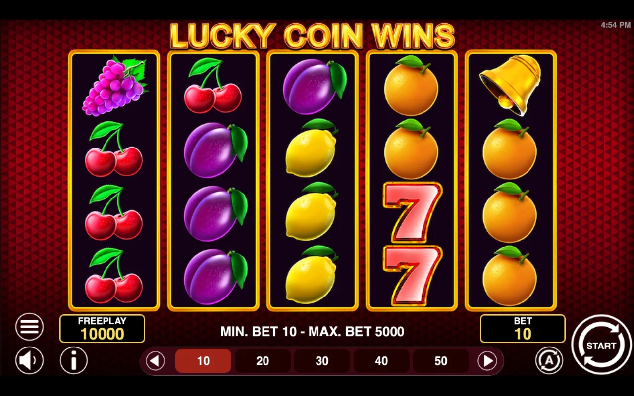 The base game — Lucky Coin Wins