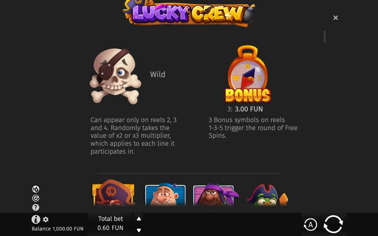 Game rules, page 1 — Lucky Crew