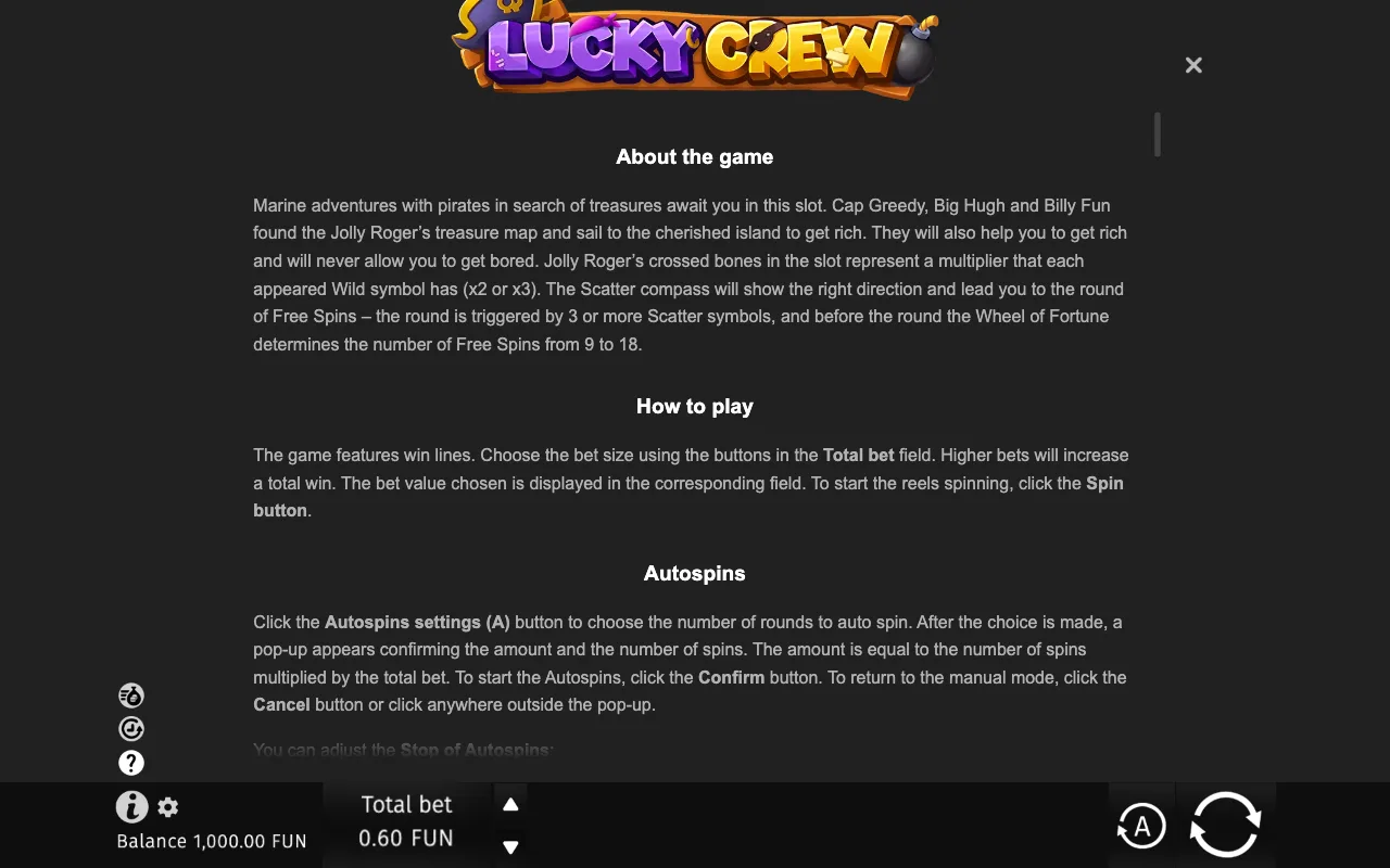Game rules, page 6 — Lucky Crew